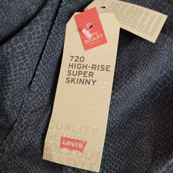 Levi's 720 Hi Rise Skinny Jeans Sz 24 - Picture 3 of 16